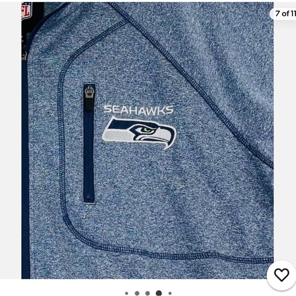 Seattle Seahawks Men’s zip up hoodie - Picture 4 of 9
